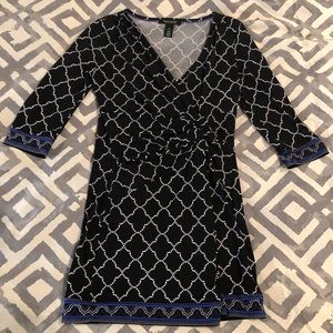 White House Black Market Moroccan print dress XS